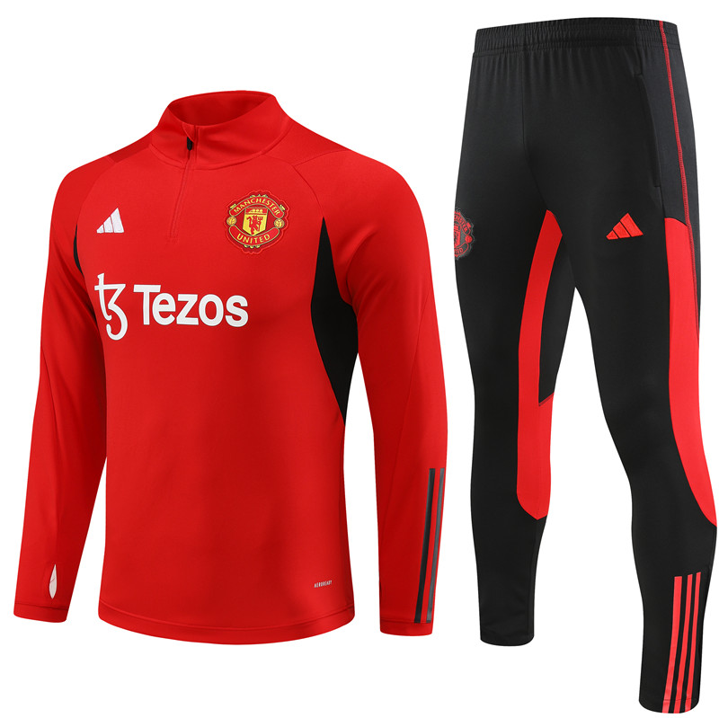 Manchester United 23-24 Long Sleeve Training Set -Red